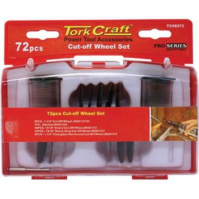 Tork Craft Mini Rotarty Cut-Off Wheel Set (72 Pieces)