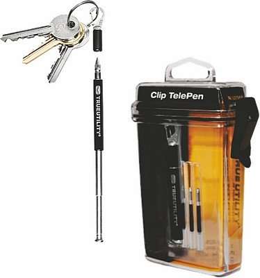 True Utility Clip Telepen Black