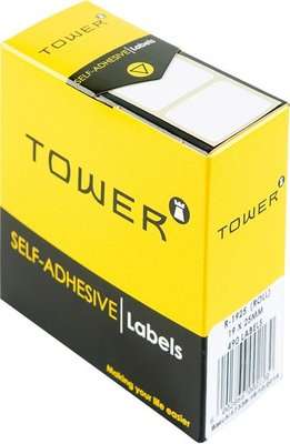 Tower Label Roll (19x25mm)(Box of 490)(White)