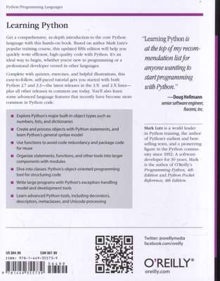 Learning Python (Paperback, 5th edition)