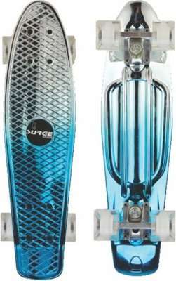 Surge Manic Chrome Skateboard (Blue)