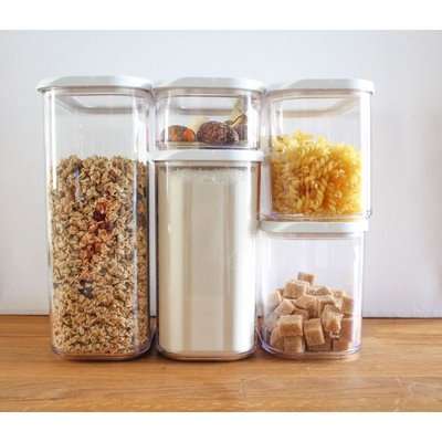 Storage Container Set with Window Lids (5 Piece)