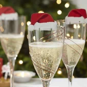 Ginger Ray Christmas Cheer Glass Decorations (Pack of 10)