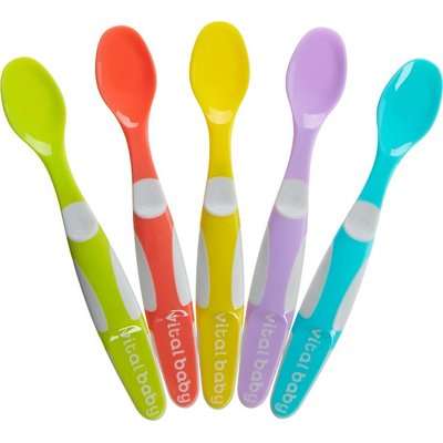 Vital Baby Nourish Start Weaning Spoons (5 Pack)