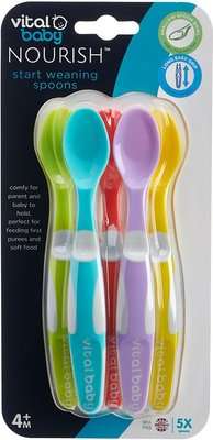 Vital Baby Nourish Start Weaning Spoons (5 Pack)
