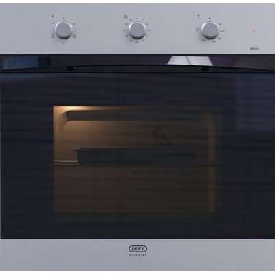 Defy Slimline 600 Metallic Static Eye-Level Oven (Metallic)