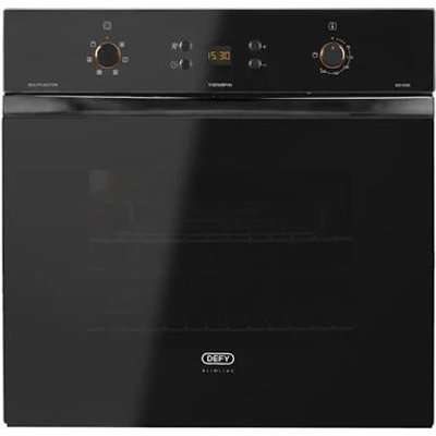 Defy Slimline 600 Metallic Static Eye-Level Oven (Metallic)