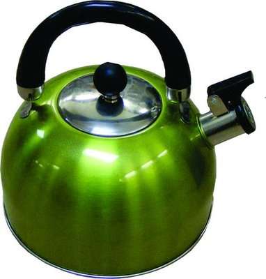 Leisure Quip Whistling Kettle with Foldable Handle (2.5L)(Silver)