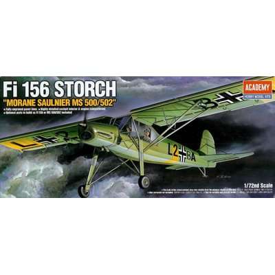 Academy Fi-156 Storch "Morane Saulnier MS 500/502" Model Kit (1:72)