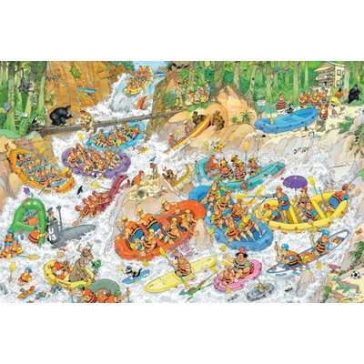 Jumbo Jan van Haasteren Wild Water Rafting Jigsaw Puzzle (1500 Pieces)
