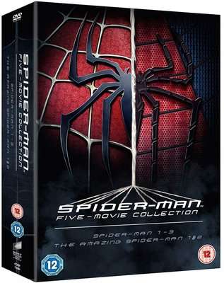 Spider-Man: 5-Movie Collection - Spider-Man 1-3 / The Amazing Spider-Man 1 & 2 (DVD, Boxed set)