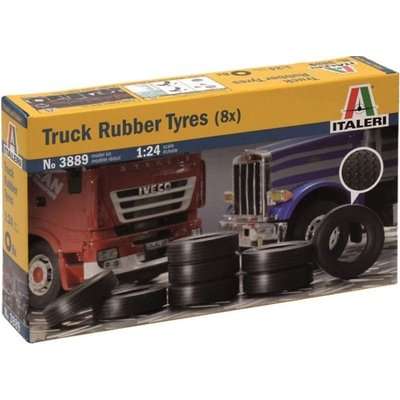 Italeri Truck Rubber Tyres (8 Pack)(1:24)