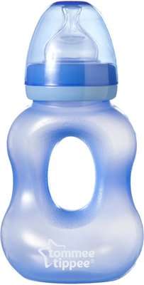 Tommee Tippee - Essential Basics Wide Neck Gripper Bottle (260ml | Supplied Colour May Vary)