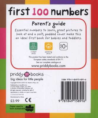 First 100 Numbers - First 100 Board Book (Board book)