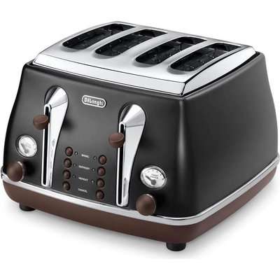 Delonghi Icona 4 Slice Toaster (Black)