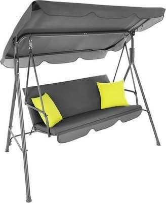 Seagull Metal Garden Swing Chair With Pillow (3 Seater)