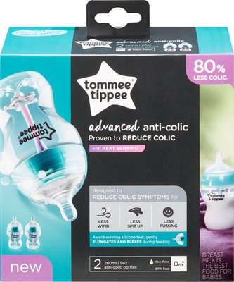 Tommee Tippee Closer to Nature Advanced Comfort Baby Bottles (260 ml | 2 Pack)