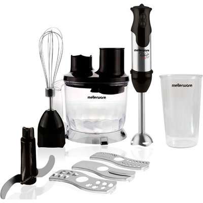 Mellerware Robot 800 - Stainless Steel Stick Blender with Attachments (1500ml)(800W)(Black)
