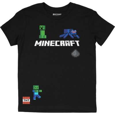 Minecraft Logo Youth T-Shirt (Black)(9-10)