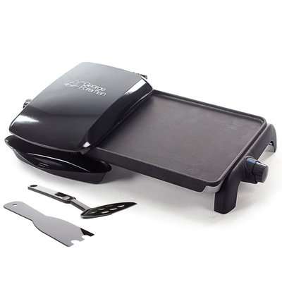 George Foreman Grill And Griddle 10 Portion Entertainer (Black)