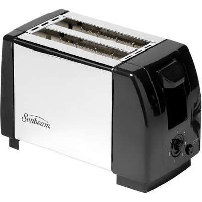 Sunbeam 2 Slice Black Stainless Steel Toaster