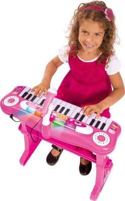 My Music World Girls Keyboard with Stand