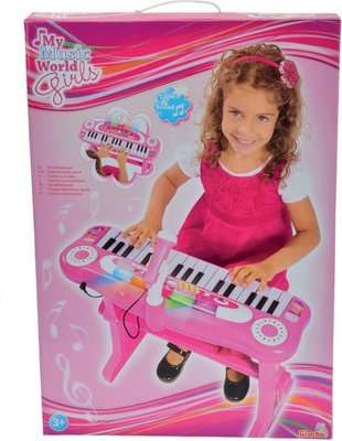 My Music World Girls Keyboard with Stand