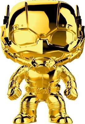 Funko Pop! Marvel: The First 10 Years - Ant-Man Figurine (Gold Chrome)