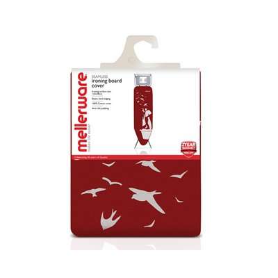 Mellerware Ironing Board Cover with Elastic Band Edging (Red)
