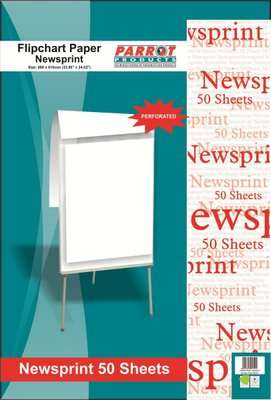 Parrot Newsprint Flip Chart Paper (50 Sheets)(860 x 610MM)