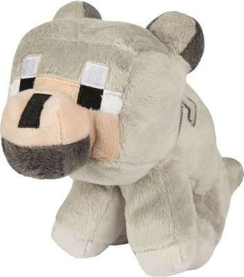 Minecraft 8" Baby Wolf Plush (Gray)