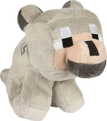 Minecraft 8" Baby Wolf Plush (Gray)