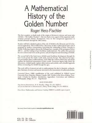 A Mathematical History of the Golden Number (Paperback, New edition)