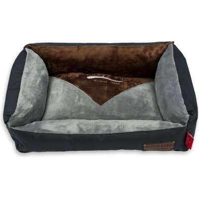 Dog's Life Vintage Lounger Waterproof Winter Bed (Grey)