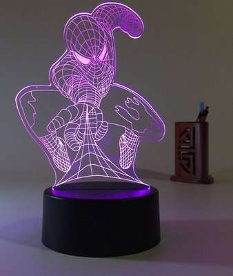 LED Night Lamp - Superhero Spider