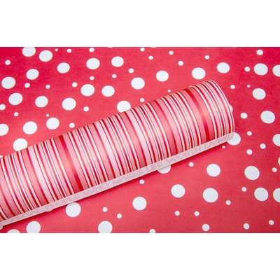 Lady Pattern Paper Basic Essentials Collection Double Sided Paper Dreamy Dots (Red Pop Design)(10 Sh