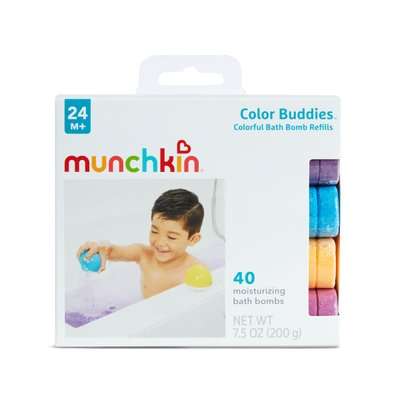 Munchkin 37304 40-Piece Colour Buddies Bath Bomb Refill Set