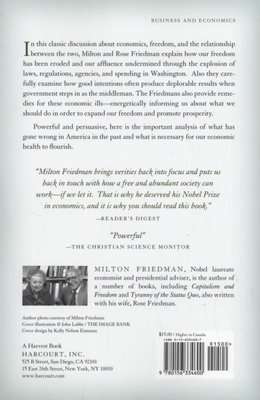 Free to Choose - A Personal Statement (Paperback, 1st Harvest/HBJ ed)