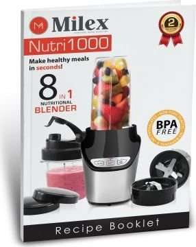 Milex Nutri1000 8-In-1 Blender (1000W)