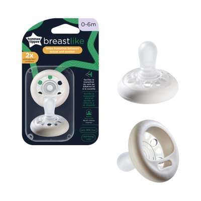 Tommee Tippee Closer To Nature Breastlike Soother (0  - 6 Months | Supplied Colour May Vary)