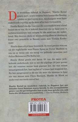 Hanlie Retief Gesels Met (Afrikaans, Paperback)