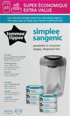 Tommee Tippee Simplee Sangenic Nappy Disposal Starter Kit