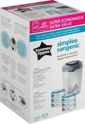 Tommee Tippee Simplee Sangenic Nappy Disposal Starter Kit