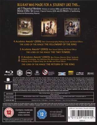 The Lord Of The Rings Trilogy  - Deluxe 6-Disc Set (Blu-ray disc, Boxed set)