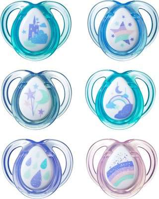 Tommee Tippee Closer to Nature Anytime Soother (0 - 6 Months | 2 Pack | Supplied Colour May Vary)