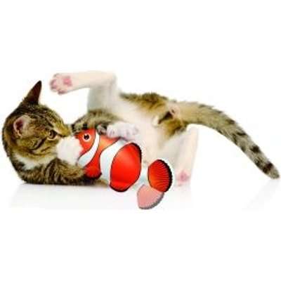 zaKatz Touch Activated Interactive Flopping Clown Fish - 3 Modes, Rechargeable