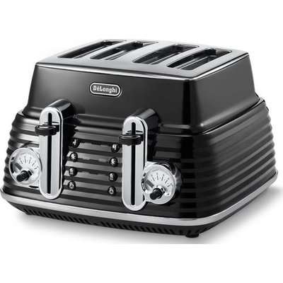 Delonghi Scultura 4 Slice Toaster (Carbon Black)