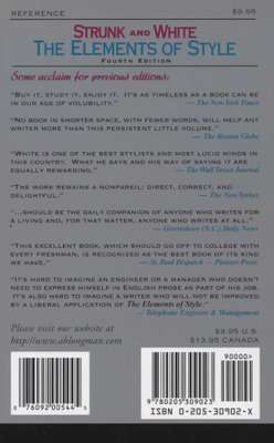 The Elements of Style (Paperback, 4th Ed)