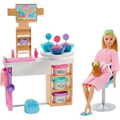 Barbie Face Mask Spa Day Playset (Blonde Hair)