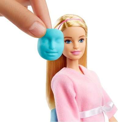 Barbie Face Mask Spa Day Playset (Blonde Hair)